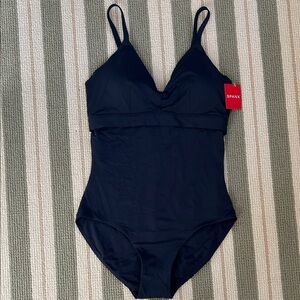 SPANX Navy One-Piece Swim Suit